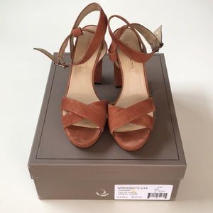 BCBG Lea Suede Platform Heels